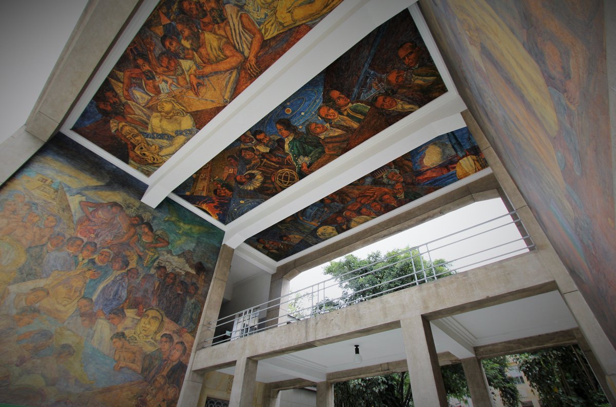 fminas's tweet photo. Hoy 15 de abril se conmemora el Día Mundial del Arte, y para unirnos a la celebración compartimos algunas obras del maestro Pedro Nel Gómez que alberga nuestro campus  🎨 #DíaMundialDelArte https://t.co/J42l5Q7D8P