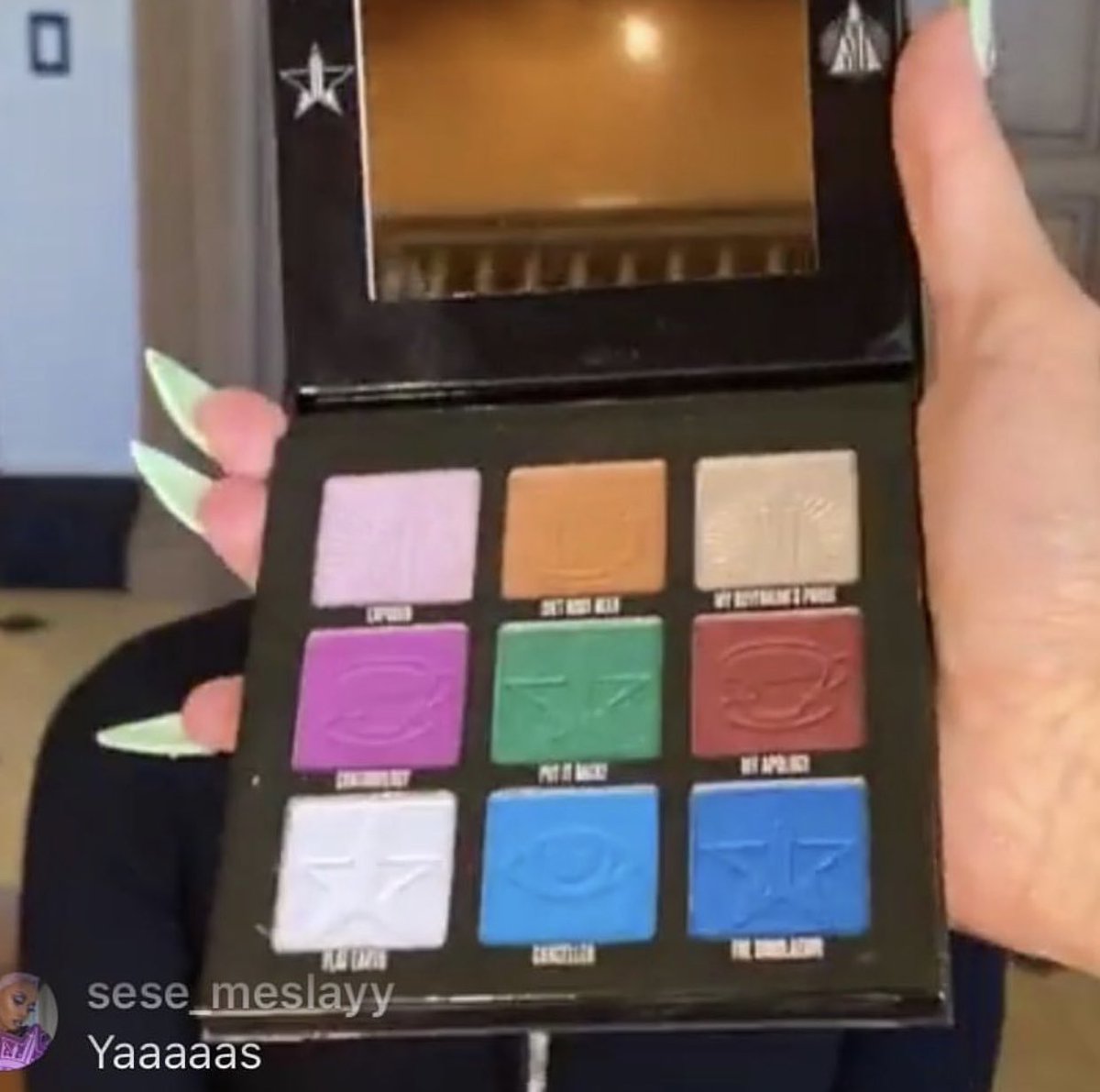 Trendmood's tweet photo. The Final Palette 🚨👀 The Mini Controversy by @JeffreeStar Cosmetics is coming back, by request with the GREEN color that we all love 💚 after watching the series…named ‘Put It Back’ #ShaneXJeffree *it will also be available individually #ComingSoon https://t.co/Dq4YS17S5D