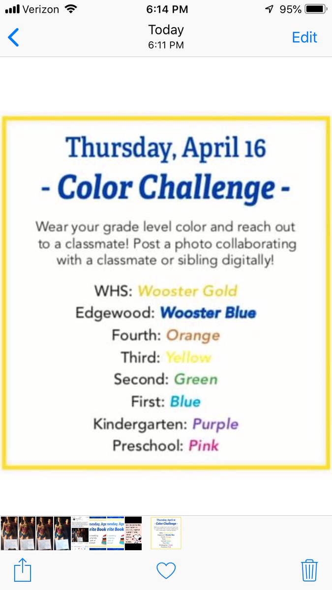 _karenarbogast's tweet photo. Color Challenge... game on! 🌈Wooster City Schools Spirit Week
#woosterway #gowoo @woostercsd https://t.co/ffardOEH2i