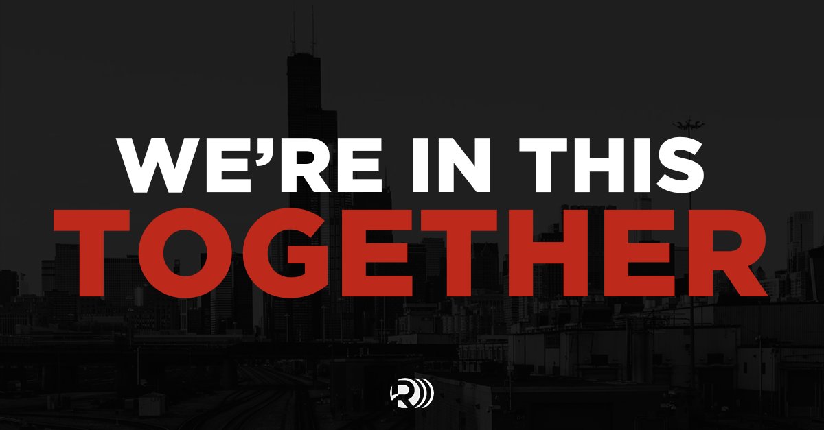 You are not alone in this, Chicago! 🖤 We’ll be seeing you on the other side of this.