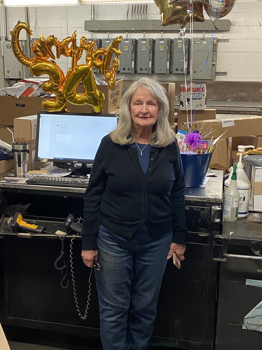 Congratulations to Quad’s favorite clerk Diann Metzger on retiring after 34 years of service at UPS! We appreciate your hard work and dedication! Enjoy the next phase of your journey! We all love you!!