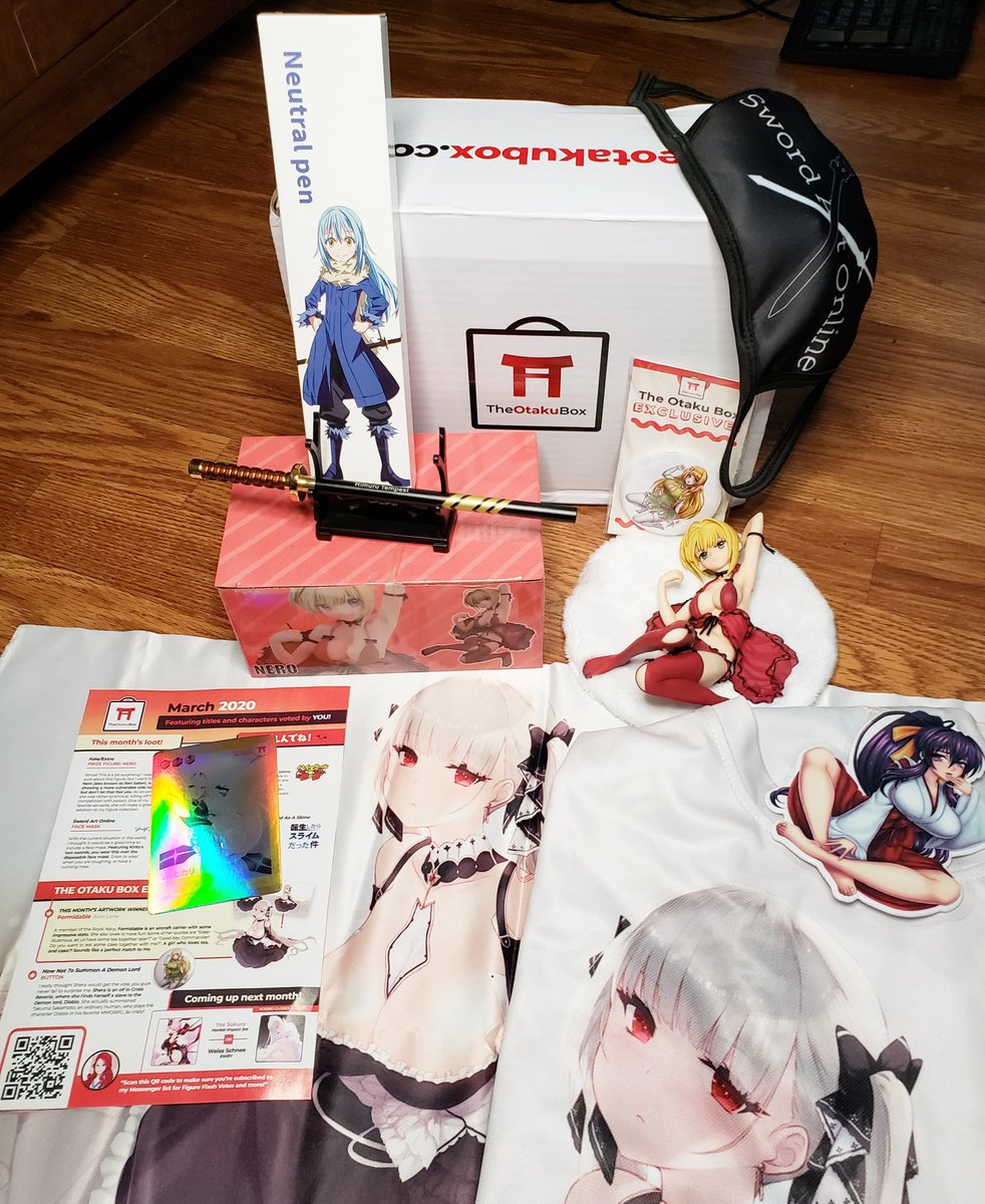 The Otaku Box Review / The Only Anime Crate With Figures Voting And Ecchi - The otaku box