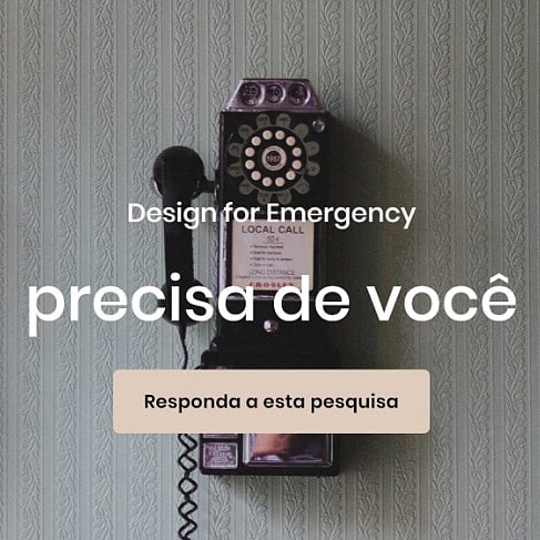 DeaUsp's tweet photo. https://t.co/HiS4YWcAqD
Estamos coordenando a versão brasileira do Design for Emergency, com Sara Colombo, do Center of Design da Northeastern University. Se você tem mais de 18 anos e mora em uma cidade com isolamento social, acesse o link  e responda ao questionário. https://t.co/CvshpZGVln