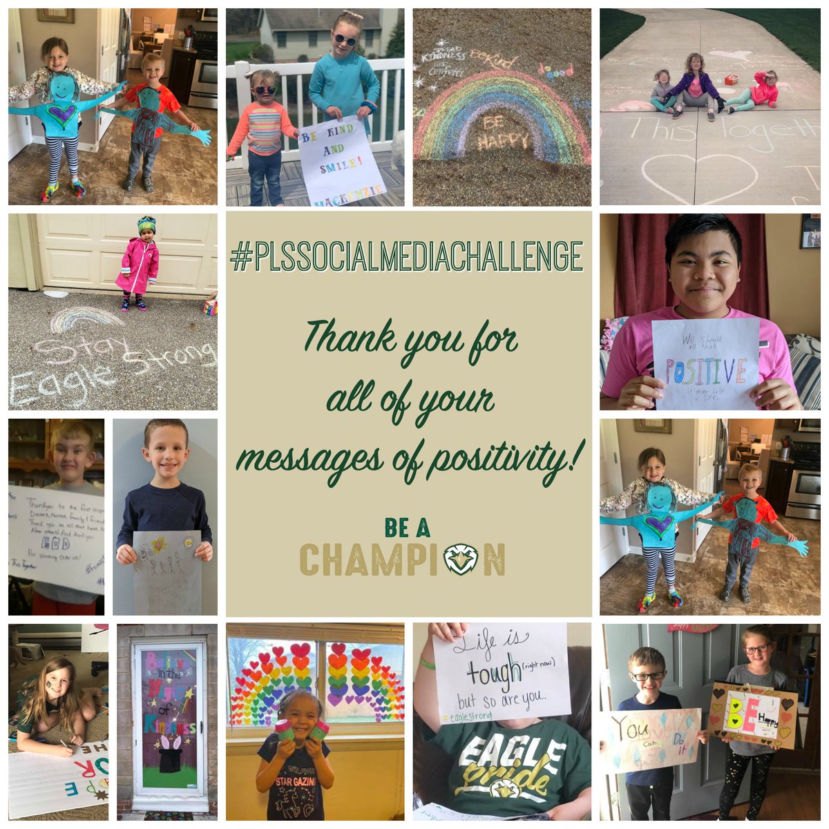 PlainLocal's tweet photo. Thank you for all of your messages of positivity that were sent in today for our #PLSSocialMediaChallenge. We loved seeing what you came up with!
#BeAChampion
#InThisTogetherOhio https://t.co/HWiBZbumco