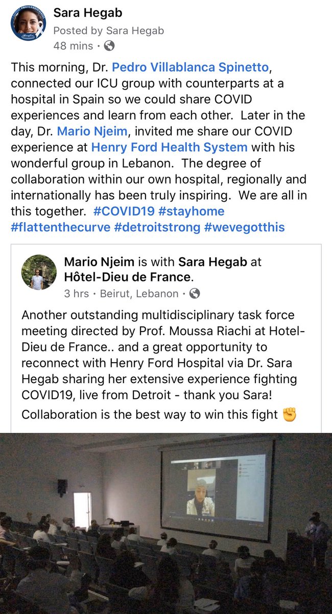 SaraHegabMD (@sarahegabmd) on Twitter photo The collaboration across disciplines, health systems and countries in the midst of #COVID19 has been truly inspiring! <a href="/NjeimMario/">Mario Njeim</a> <a href="/DeeDeeWangMD/">Dee Dee Wang MD</a> <a href="/RanaAwdish/">RanaAwdishMD</a> <a href="/PedroMDMSc/">Pedro Villablanca MD, MSc, FACC, FSCAI</a> <a href="/DrBryanMSU/">Bryan Kelly</a> <a href="/gfgrafton/">Gillian Grafton</a> <a href="/HenryFordNews/">Mohammed Israil</a> #stayhome #flattenthecurve #detroitstrong #wevegotthis #medtwitter The collaboration across disciplines, health systems and countries in the midst of #COVID19 has been truly inspiring! <a href="/NjeimMario/">Mario Njeim</a> <a href="/DeeDeeWangMD/">Dee Dee Wang MD</a> <a href="/RanaAwdish/">RanaAwdishMD</a> <a href="/PedroMDMSc/">Pedro Villablanca MD, MSc, FACC, FSCAI</a> <a href="/DrBryanMSU/">Bryan Kelly</a> <a href="/gfgrafton/">Gillian Grafton</a> <a href="/HenryFordNews/">Mohammed Israil</a> #stayhome #flattenthecurve #detroitstrong #wevegotthis #medtwitter