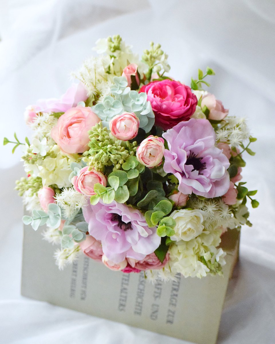 造花の花屋 Anne Natu あんなちゅ ピンクアネモネ 優しくてナチュラルなブーケです お問い合わせはメールにてお願いいたします Annenatu17 Gmail Com 造花ブーケ 造花北九州 ウエディングブーケ アネモネブーケ ナチュラルウエディング