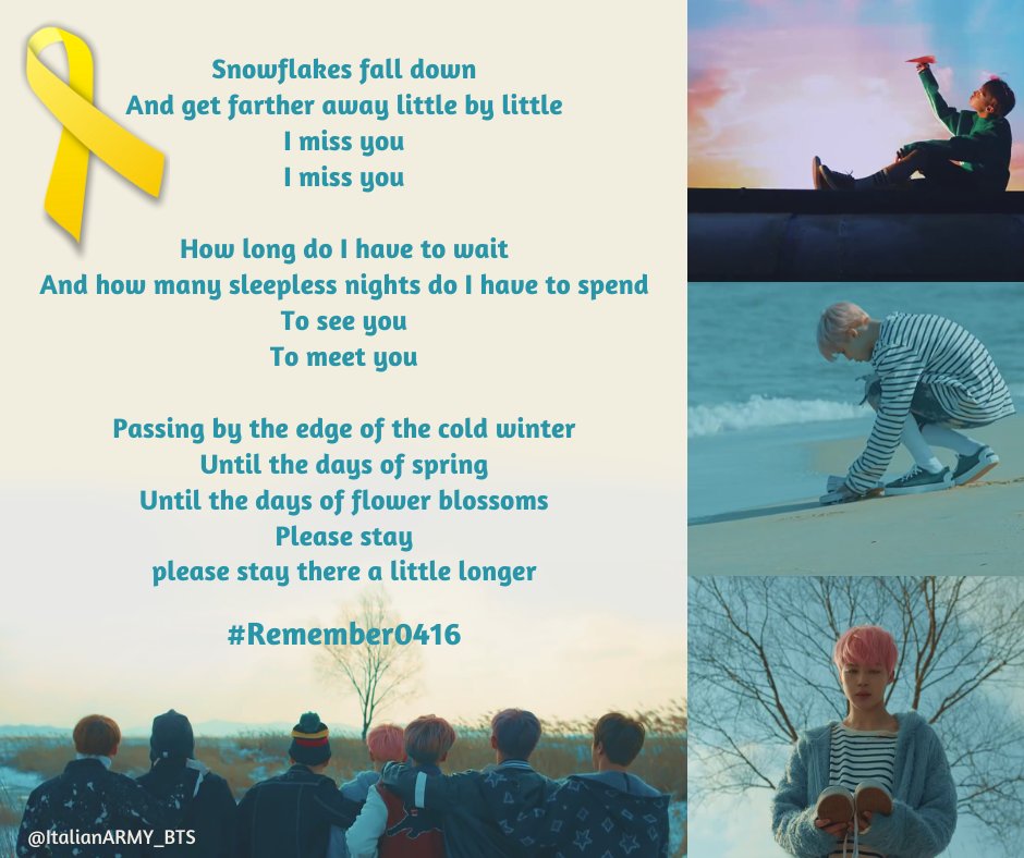 [Thread] On April 16th of 6 years ago, 304 people lost their lives in the sinking of the  #Sewol ferry.It's important to keep alive the memory of this accident and to commemorate the victims, as a moment to reflect on human rights. #Remember0416 #SpringDay @BTS_twt