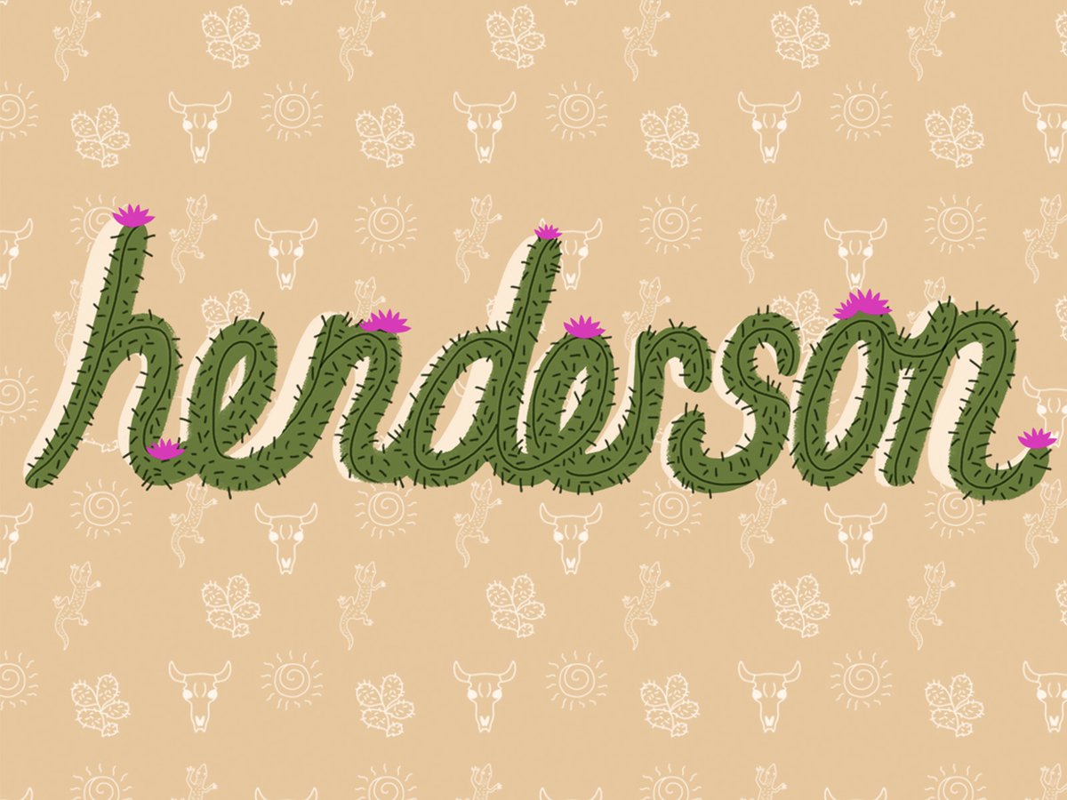 Mural concept for Henderson, NV. #illustration #typedesign #typography #design #illustratedtype #mural #muralconcept #henderson #nevada