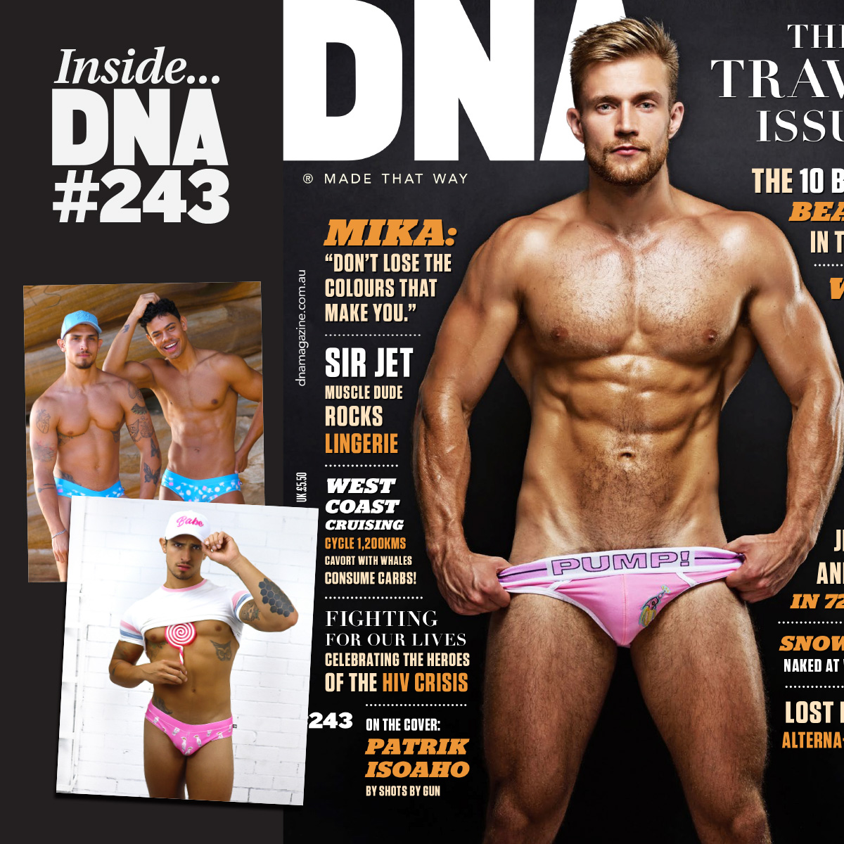 @DNAmagazine. #ruderainbow. in DNA 243 - grab your copy online at DNAstore....