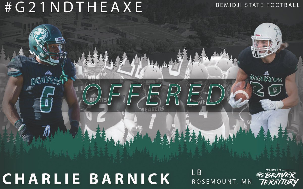 After a great talk with <a href="/KH_Pike/">Karson Pike</a> I am proud to announce my first D2 offer from Bemidji, thank you <a href="/CoachBolte/">Brent Bolte</a> <a href="/KH_Pike/">Karson Pike</a> <a href="/BSUBeaversFB/">Bemidji State Football</a>