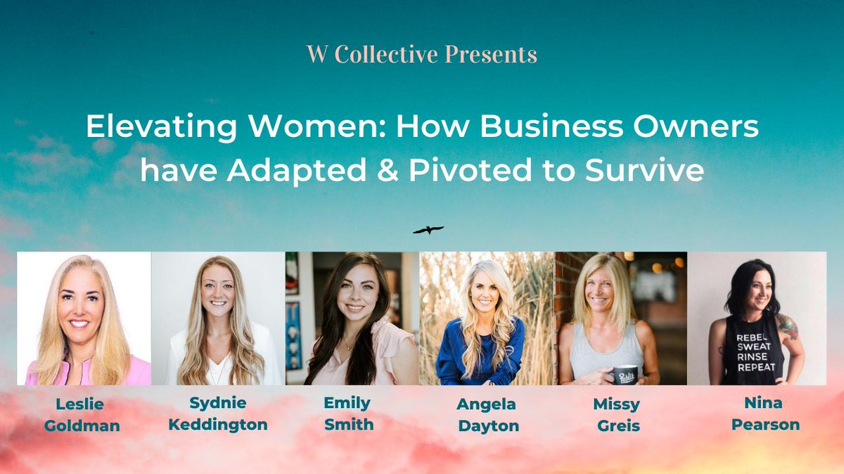 Join me as The W Collective Co. presents, "Elevating Women: How Business Owners have Adapted &amp; Pivoted to Survive." This event is free: eventbrite.com/e/elevating-wo…
#utahbusiness #siliconslopes #covid19 #womentech #womenfounders #womenwhohustle #womenhelpingwomen #femalefounder