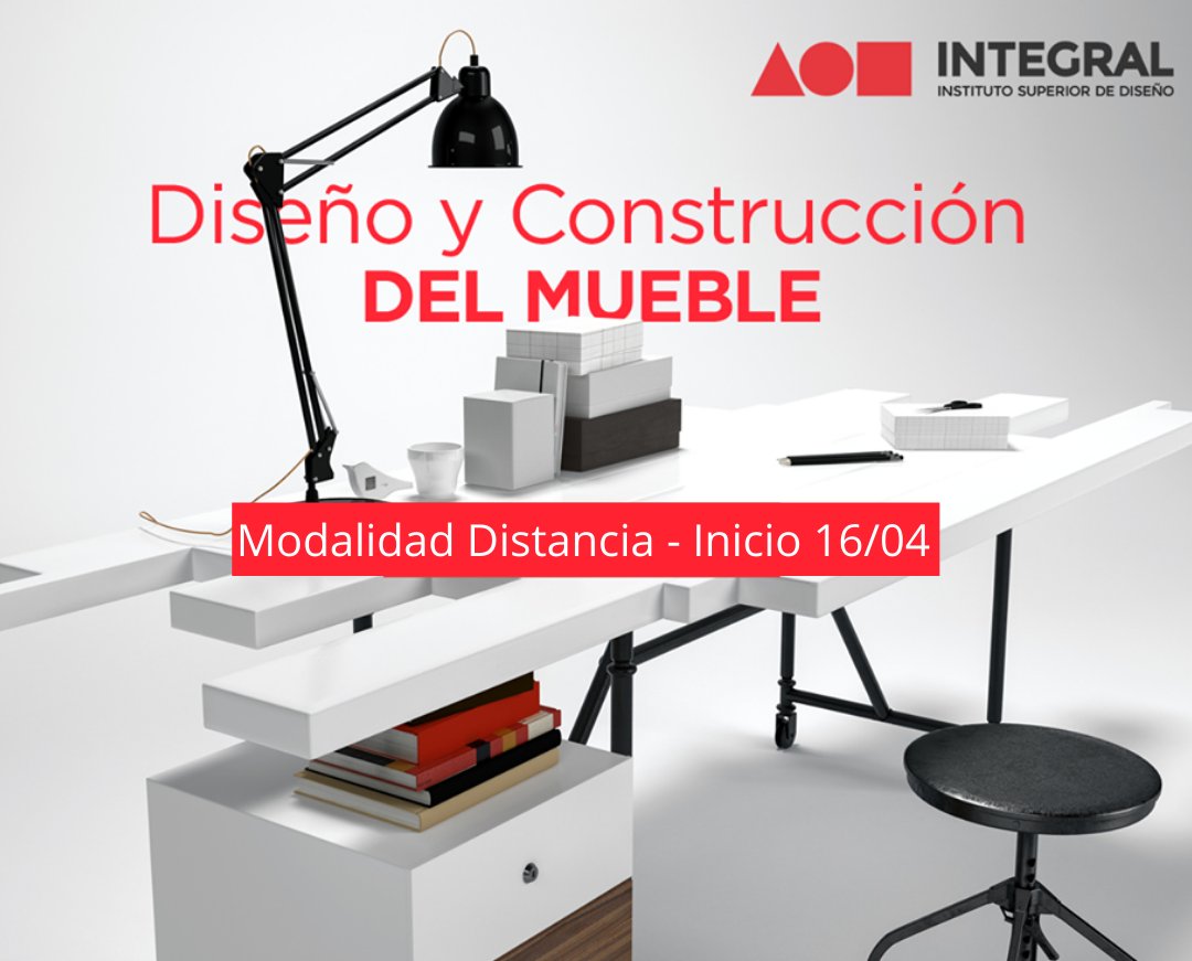 Integral_edu's tweet photo. 📢Este 16 de Abril iniciamos el Curso de Diseñó y Construcción del Mueble - Modalidad Virtual!💻

✅Duración: 4 meses
✅Te capacitamos para poder diseñar y construir muebles de diferentes estilos y con diferentes materiales!

#cursoonline #cursovirtual #muebles #IntegralInstituto https://t.co/AZO0KK2EmZ