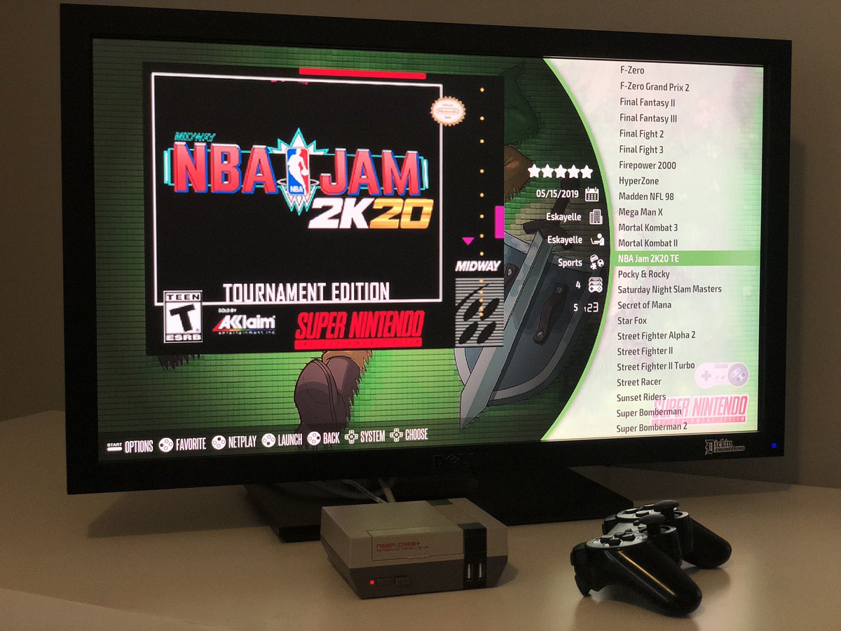 mr_polsky's tweet photo. Super stoked with my #NESPi case from @RetroFlagcase. Has my #retrogaming set up complete. Enjoyed a classic round of #Contra and now I’m onto a 🔥 mod of NBA Jam (#NBAJamTE) with updated, current rosters. @RetroPieProject https://t.co/DCtVsrC44P