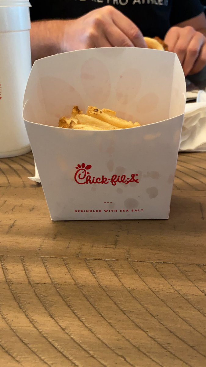 sarsar_good's tweet photo. Thanks for the fries @ChickfilA 🙃 https://t.co/2KyjZHaCCU