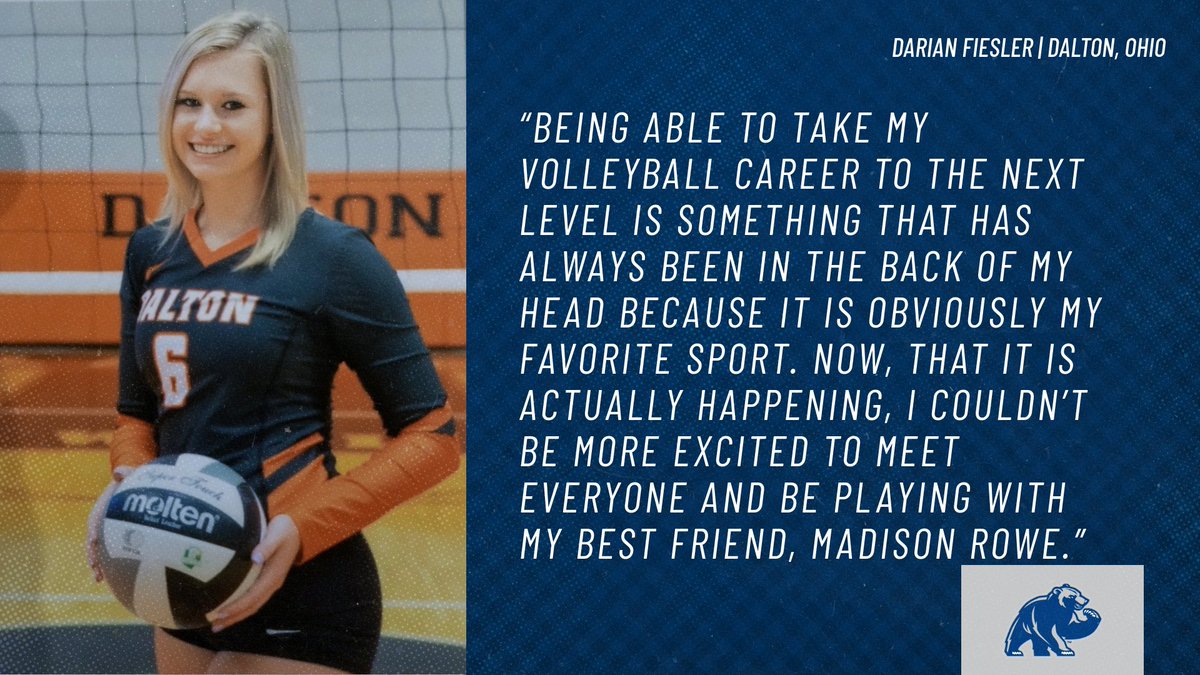 Dalton's <a href="/darianfiesler_/">darian fiesler</a> was critical to her high school's success, as Dalton went 89-20 w/a D-IV Regional Championship &amp; 2 D-IV Regional Final appearances against OHSAA competition.

She'll look to repeat that success with <a href="/SSUvolleyball/">SSU Women’s Volleyball</a>.

Story below!

ssubears.com/article/4056.p…