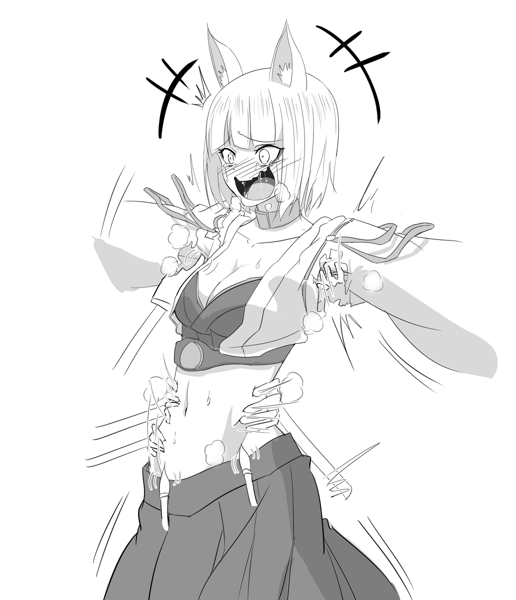 (練習)脇腹揉みほぐしマシーンにかけられる加賀さんの落書き 