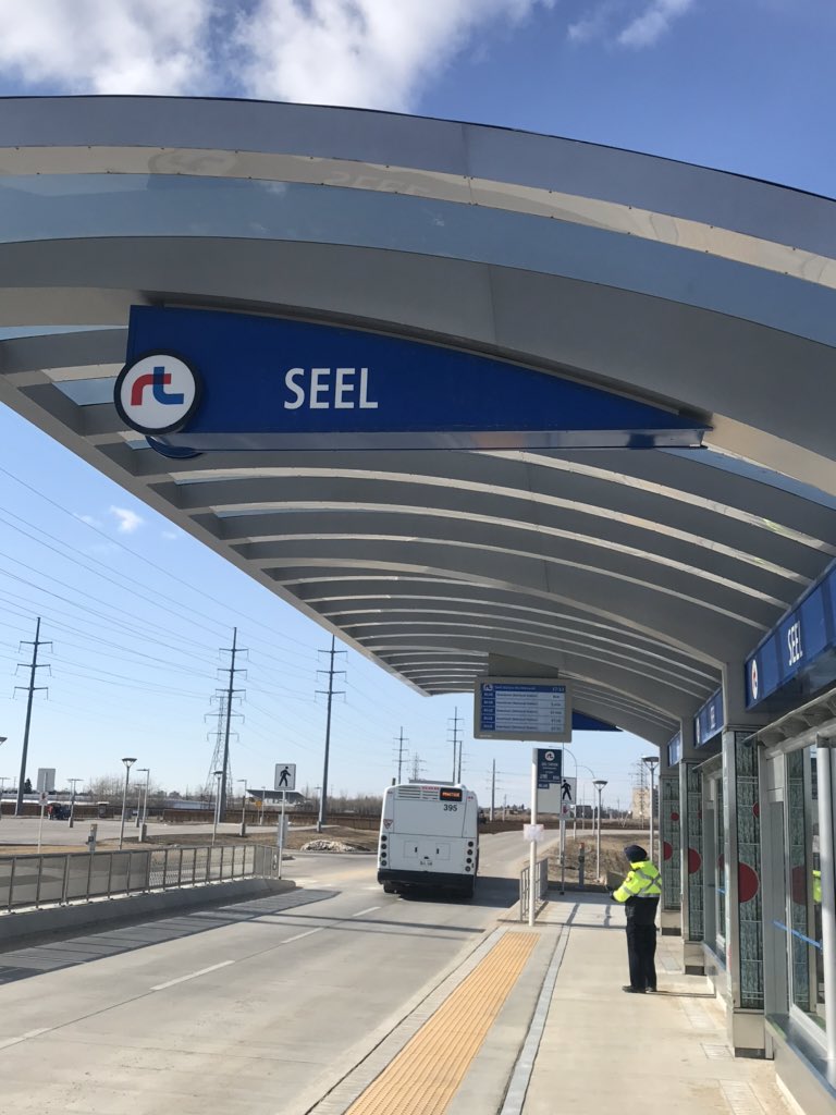 Seel Station and the public art there