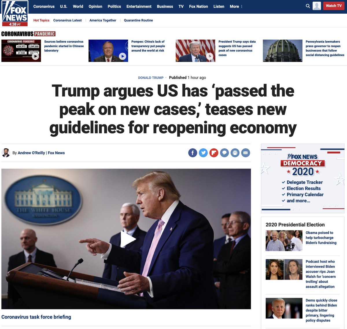 adewolk's tweet photo. @FoxNews with high school freshman-level copyediting on their lede story. Passed is spacial. Past is chronological. We are PAST the peak. Good lord, what a mortifying mistake - and it's been up FOR OVER AN HOUR. #journalism #editingchallenge #WritingCommunity #journalismmatters https://t.co/8caB4ShanY