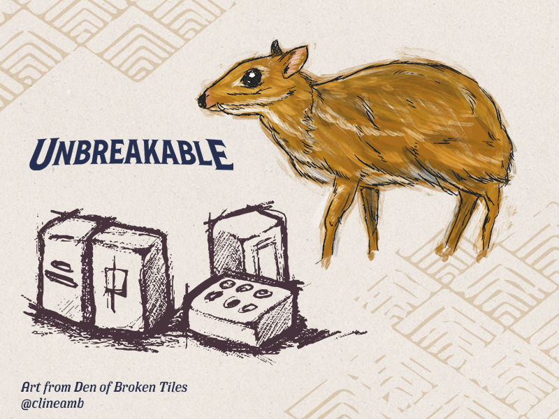 When I couldn't find anything, and no stock images would fit, I defaulted to drawing my own, something I used to do a lot more before becoming a professional software engineer. Here are my spot arts for  #UnbreakableAnthology !