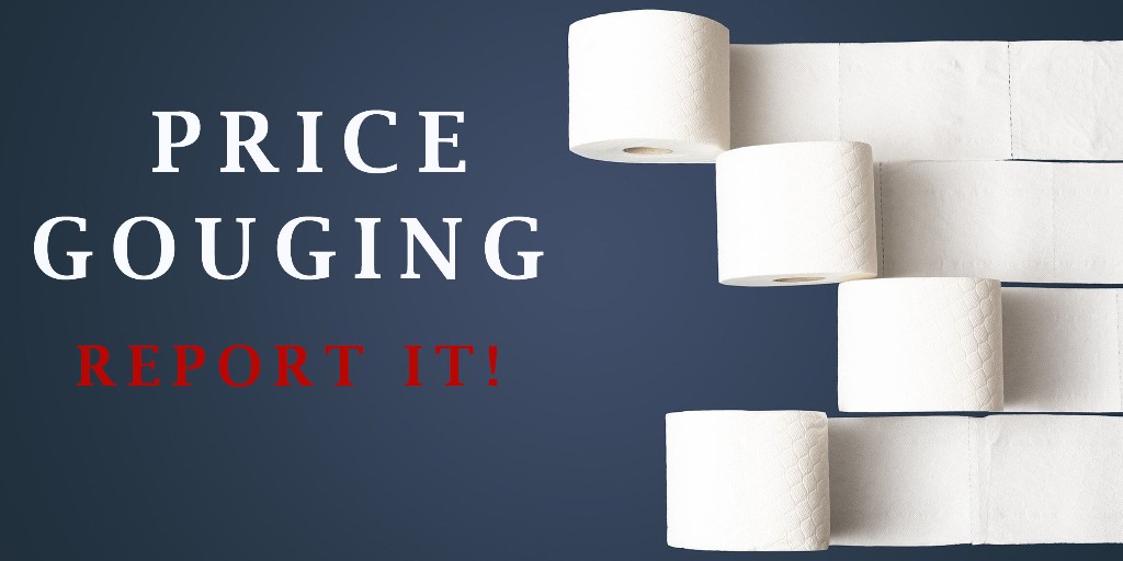 joeganim's tweet photo. Price gouging is ILLEGAL! Anyone who suspects price gouging should file a complaint with the Office of the Attorney General online at https://t.co/Fq1QZcI3VV or call 860-808-5318.
#Bridgeport #CTUpdates #Coronavirus #PriceGouging https://t.co/rC3ic98iWz
