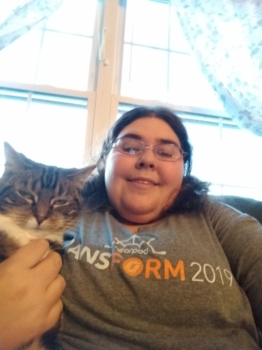sattlercyber's tweet photo. #nearpodwednesday ! Take a picture with your pet. It took Ziva 3 times, but we got one. Missing #nearpodtransform this year 😟 @nearpod #nearpodchat #pionear https://t.co/qdm8wfO5bU