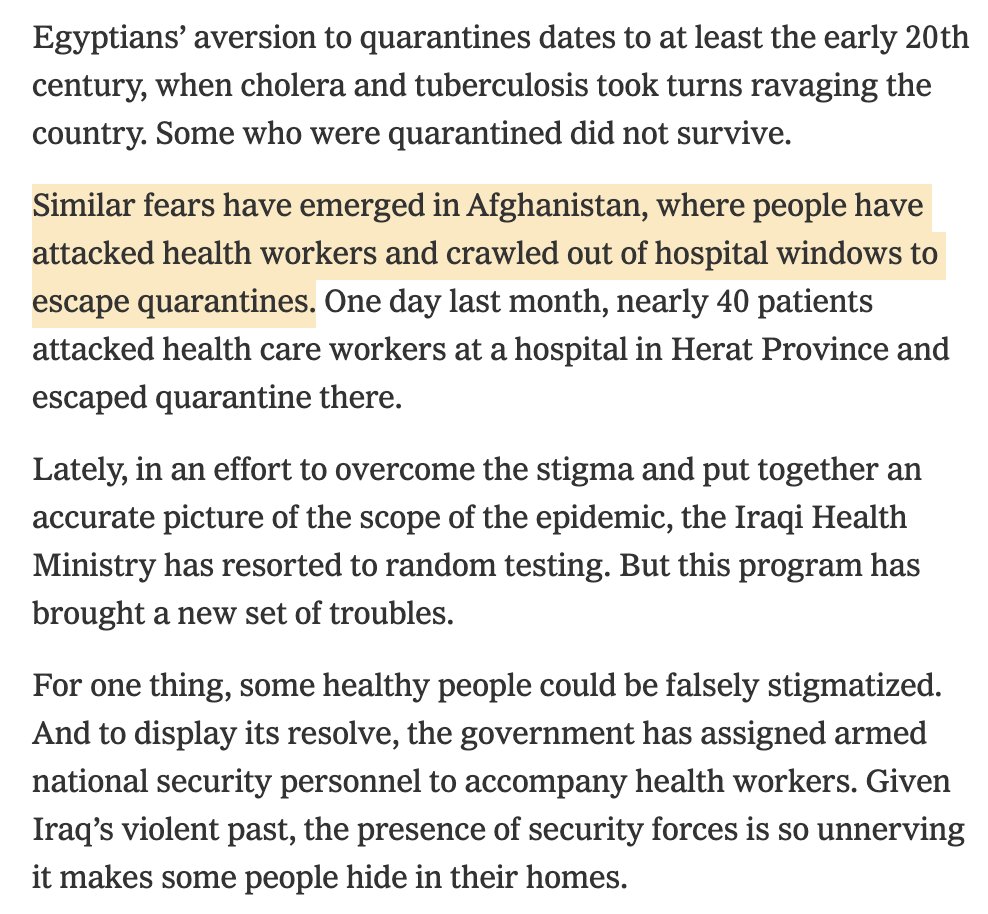 Iraq is not the only Middle Eastern country struggling with the stigma surrounding the virus.Sadly, low-trust societies face the strongest impediments to tackling a public health crisis.