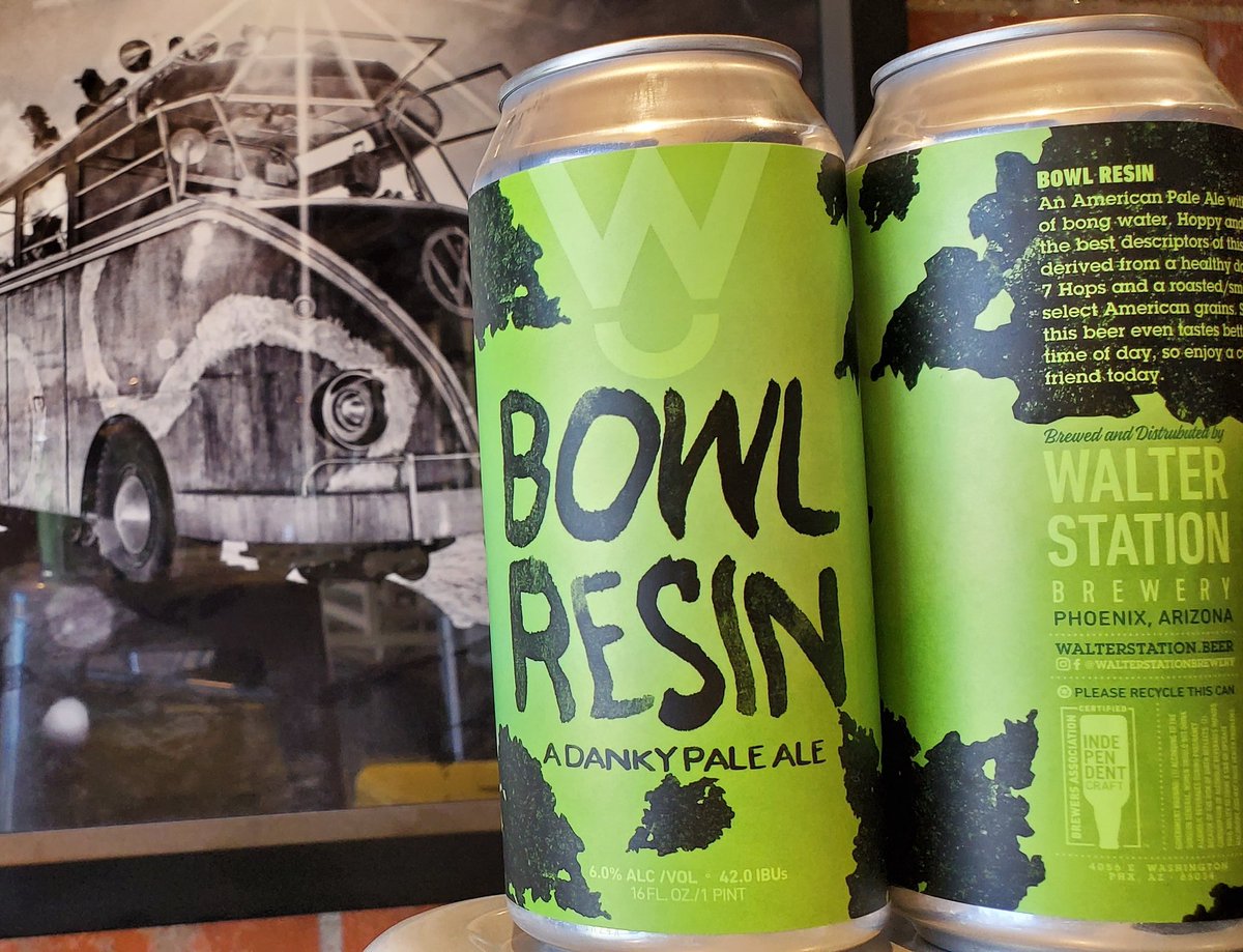 Can Release!
Bowl Resin, our danky pale ale at 6.0% abv and 42.0 IBUs.
Available at the brewery starting friday.