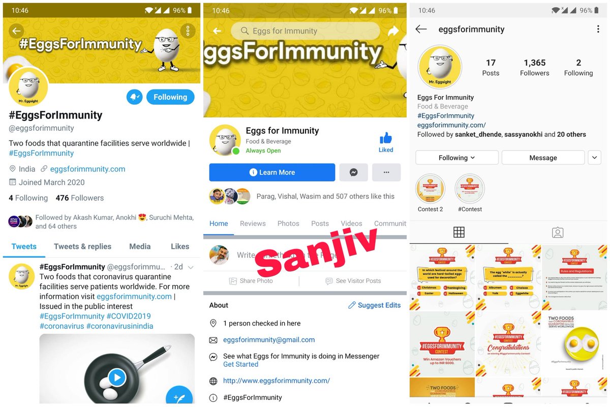 Sanjiv_34's tweet image. Noted

#EggChallenge #EggsForImmunity @eggsforimmunity

Join
@gopalsanthosh0
@prashanth_geeky
@Rahulrahs
@harshj5765
@i_ashwin9378
@GGourav927
@ice_man786
@kapil_vinayak_
@abha_mishra19
@Zaaid08
@prashpatel_
@sanchitabhartiy
@Subrata37606833
@Sagar14Naik
@acidkidrock
@pari0275