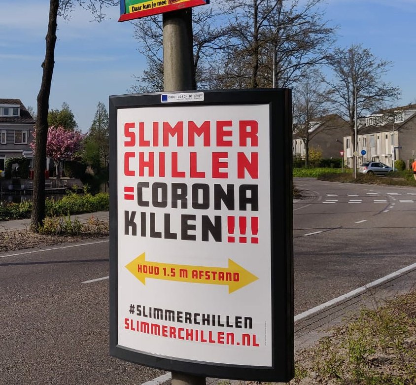 CarlaBreuer's tweet photo. Heb jij in @gem_teylingen de #slimmerchillen borden al gespot? Deel je goede ideeën over hoe je met vrienden slim kan chillen. Maak hier een post van met #slimmerchillen. Hiermee maak je kans op te gekke prijzen 🏆 
#AlleenSamen #coronavirus https://t.co/FXEdKotUan