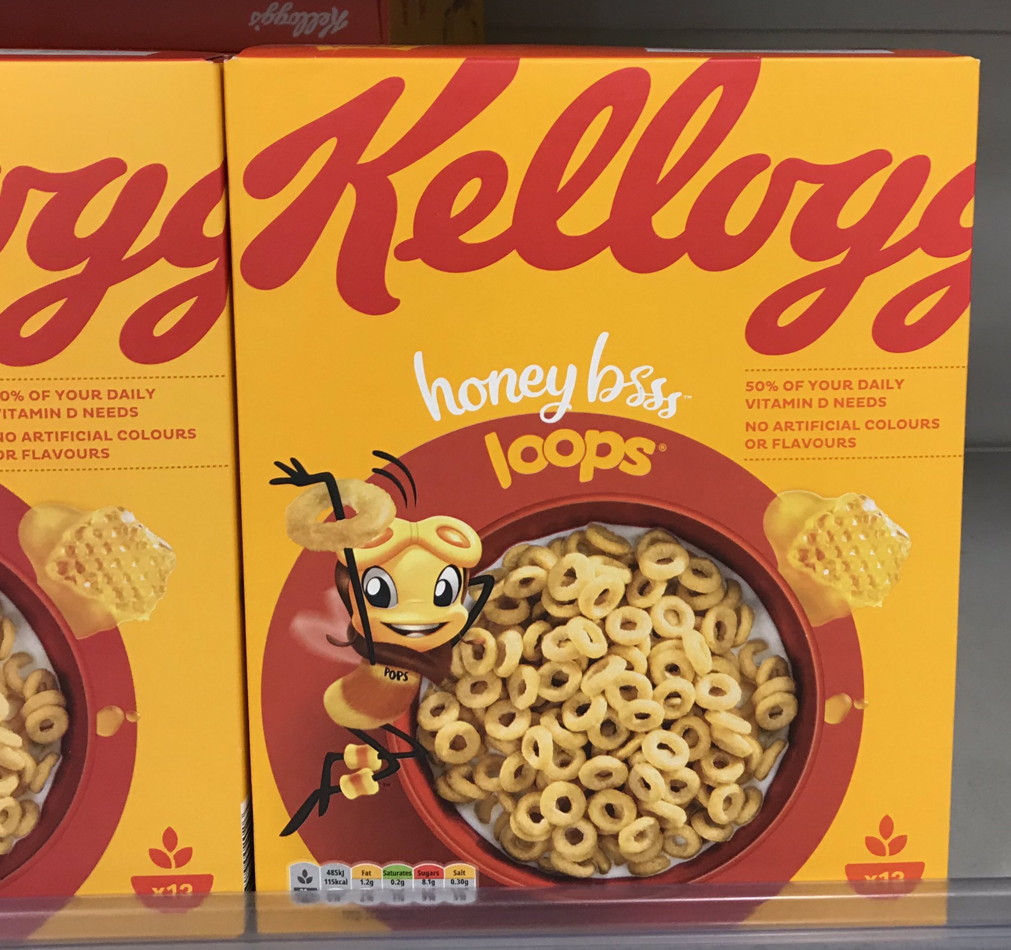 Well This Is on Twitter: "New look Kellogg's Honey Bsss Loops! 🍯 At Iceland @KelloggsUK #kelloggs #honey #cereal #breakfast #wellthisisnew / Twitter
