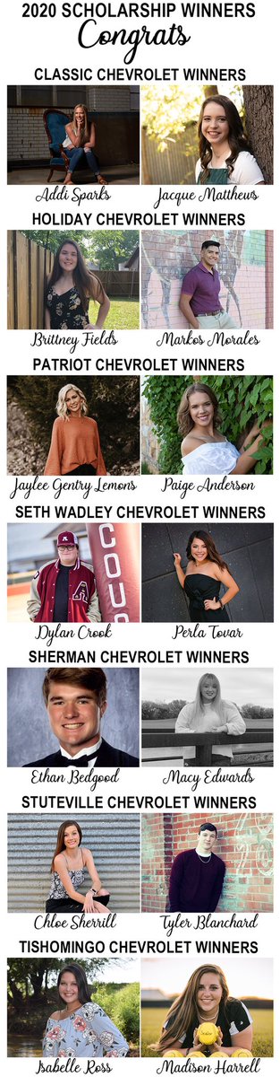 Congrats to Ada High’s Dylan Crook for Being Named a Seth Wadley  Chevrolet Scholarship Winner!
