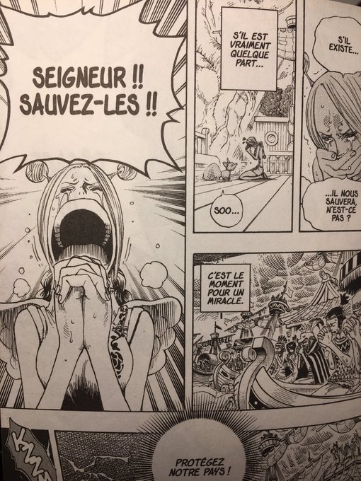 ...yeux des habitants de la mer bleue ou bien le fait qu'ils croient en l'existence de Dieu, et il doit y avoir d'autres exemples que j'ai oublié.Parmi les nouvelles choses créées par Oda dans cet arc, il y en a une très importante qui est à elle seule une grande qualité...