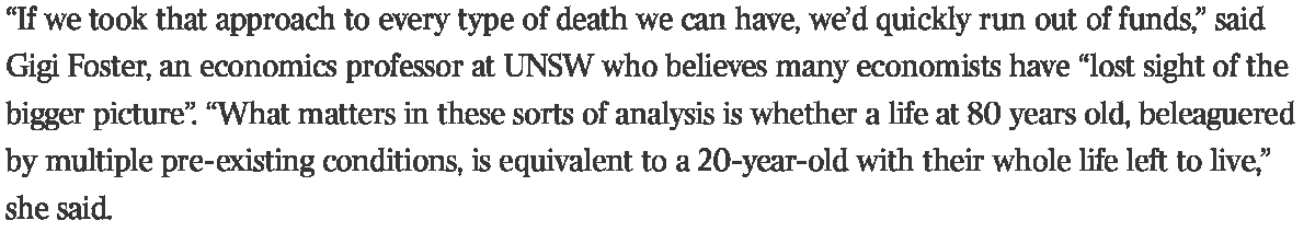 1/ We no doubt accept this argument for an intensive care specialist forced to choose to apply a *single* available ventilator to *one* and not the *other*. But it is a dangerous misstep to create the circumstances whereby that outcome gets engineered to happen.