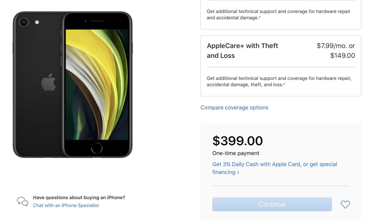 klinikel's tweet photo. Apple merilis iPhone SE yang menggunakan dapur pacu yang sama dengan iPhone 11, A13 Bionic. Tapi dengan harga $399 untuk base model dan sim unlocked. Masuk akal? #iphonese2020 #iPhoneSE #apple #iPhoneSE https://t.co/fLDQbkgQYe