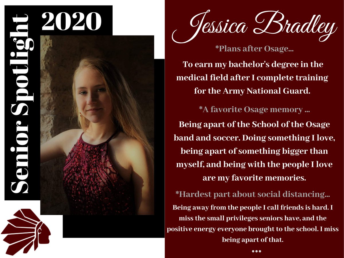 SOTOHighSchool's tweet photo. Class of 2020: Jessica Bradley https://t.co/uqmLe6MUCh