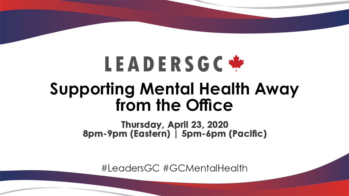 LeadersGC's tweet photo. Stress, anxiety, depression, frustration, agitation… These are just some signs that #COVID19 could be weighing down on your #MentalHealth. Join #LeadersGC on Thursday, April 23 at 8 pm ET for chat on #GCMentalHealth. #SaveTheDate #InThisTogether https://t.co/4C5KUOyvXQ