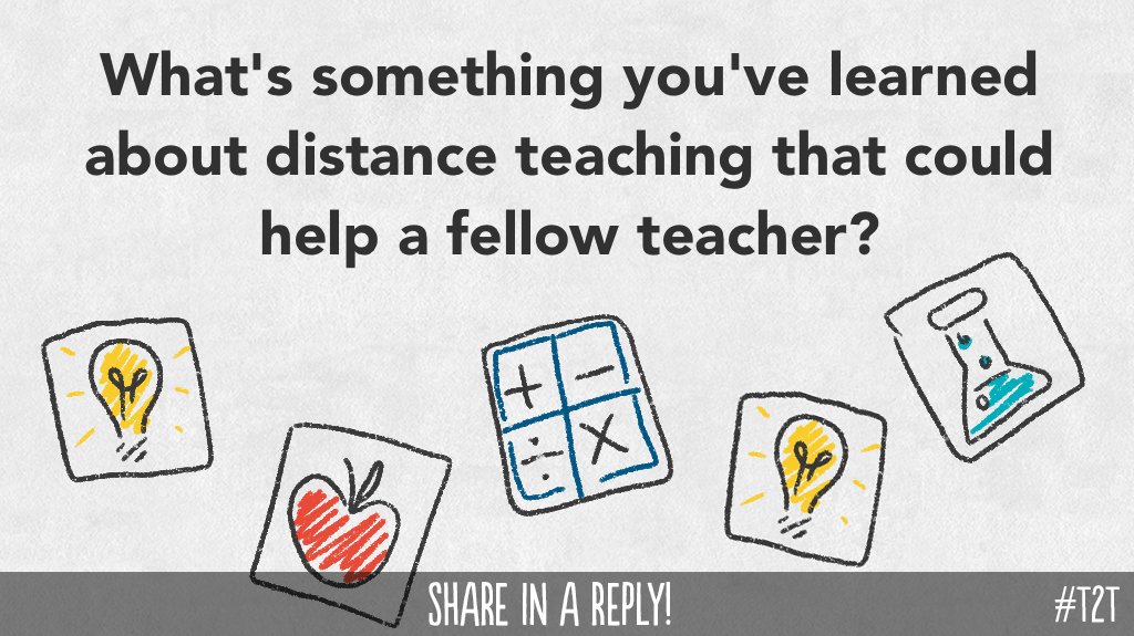 👋 Hey, #TeacherLeaders! What insight, advice or words of wisdom might you offer fellow Ts as they transition to remote instruction? #COVIDteaching #EduTwitter