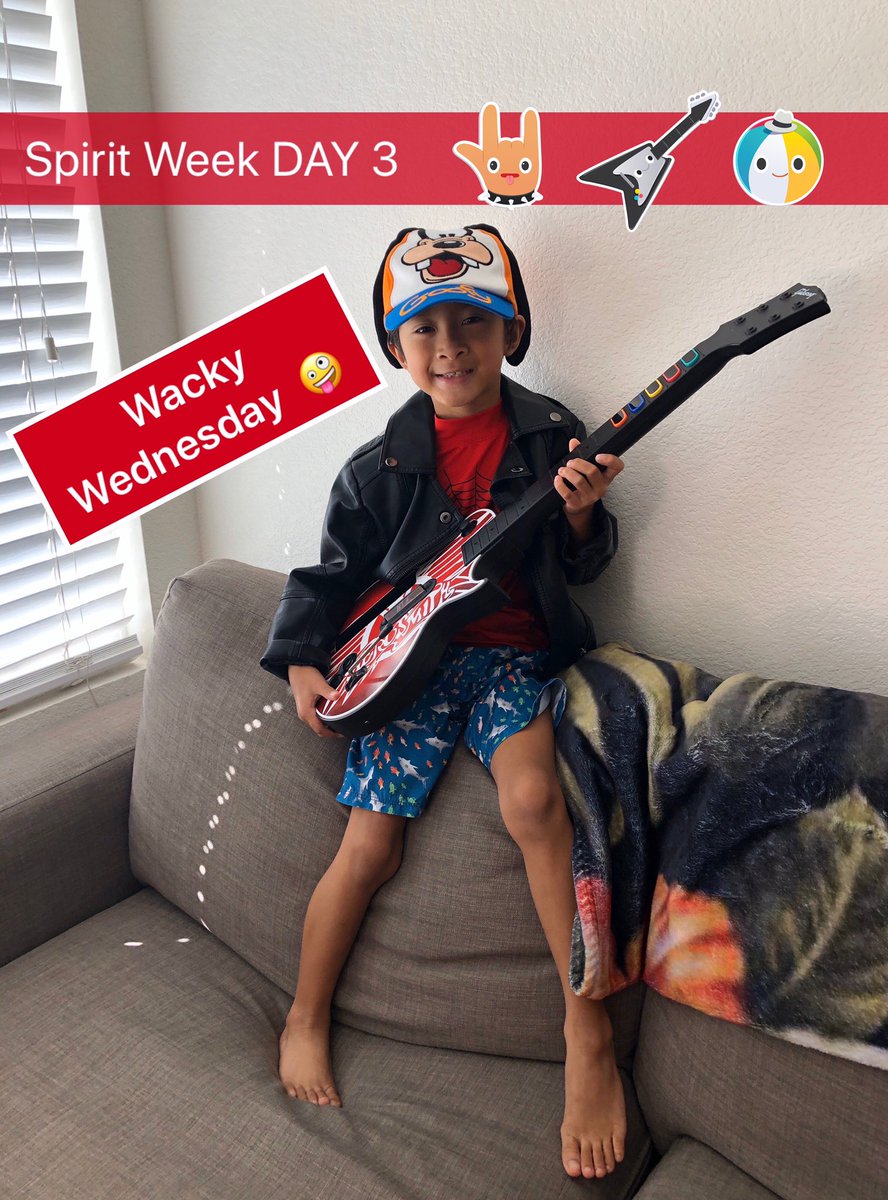 Virtual Spirit Week: Day 3 - Wacky Wednesday 🤪 Check-out <a href="/cvesd_Veterans/">Veterans Elementary</a> on IG for more photos!#cvesdveteransstaysconnected