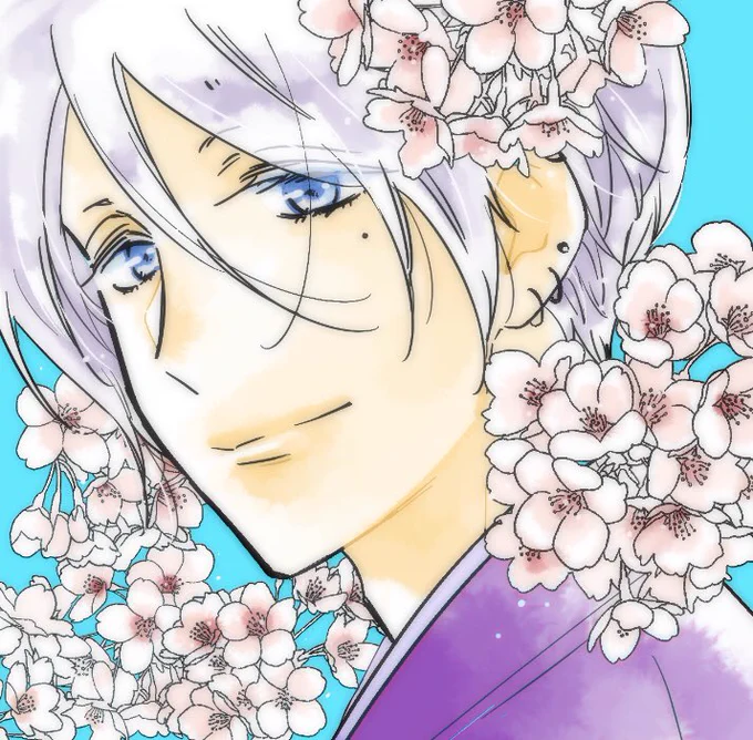 昨日のイラスト自分用に描いたものだけど色違いでよければアイコン等にどうぞ(利益のある転用はしないでね) 
