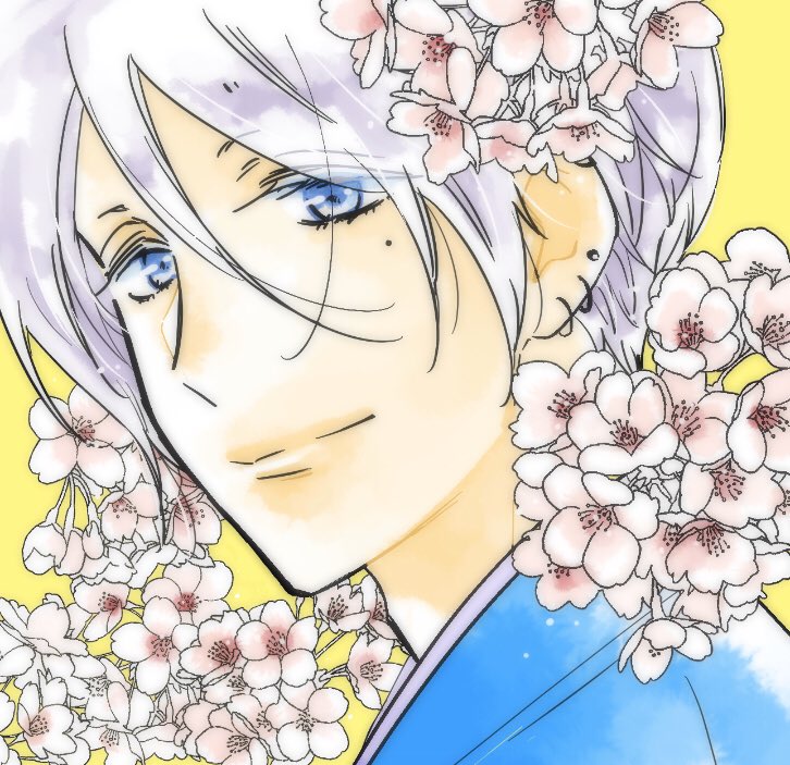「昨日のイラスト自分用に描いたものだけど色違いでよければアイコン等にどうぞ(利益の」|カナエサト@漫画家のイラスト