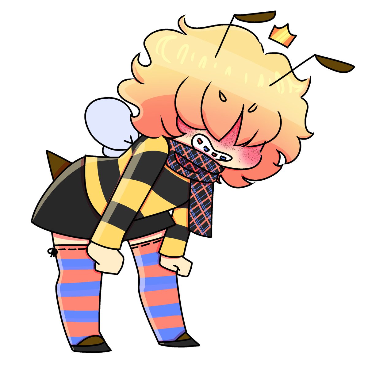 AstroHexArts's tweet photo. It’s #WaifuWednesday but #bee prince wanted in... #crossdresser Wednesday? #oc #ocart #chibi #cute #bug #bugoc #beecharacter #Wednesday https://t.co/uAoyVfs3ci