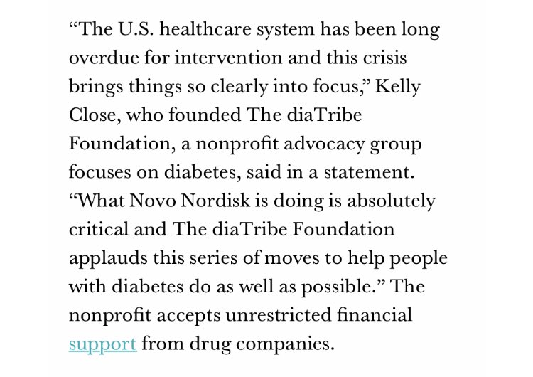 If  @statnews can disclose conflicts, PBS can disclose. Also, diatribe is literally just a shield to hide from the dq&a consulting revenue.  #BloodsugarRisingPBS