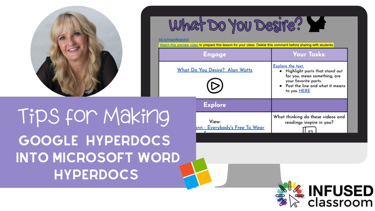HollyClarkEdu's tweet photo. It's about time!
#HyperDocs are going Microsoft!
AND Coming soon - OneNote HyperDocs!
#eleanring #remotelearning #distanceleanring #infusedclassroom #MicrosoftEDU
https://t.co/M9NeMOjcQi https://t.co/8o1JY0UdUu