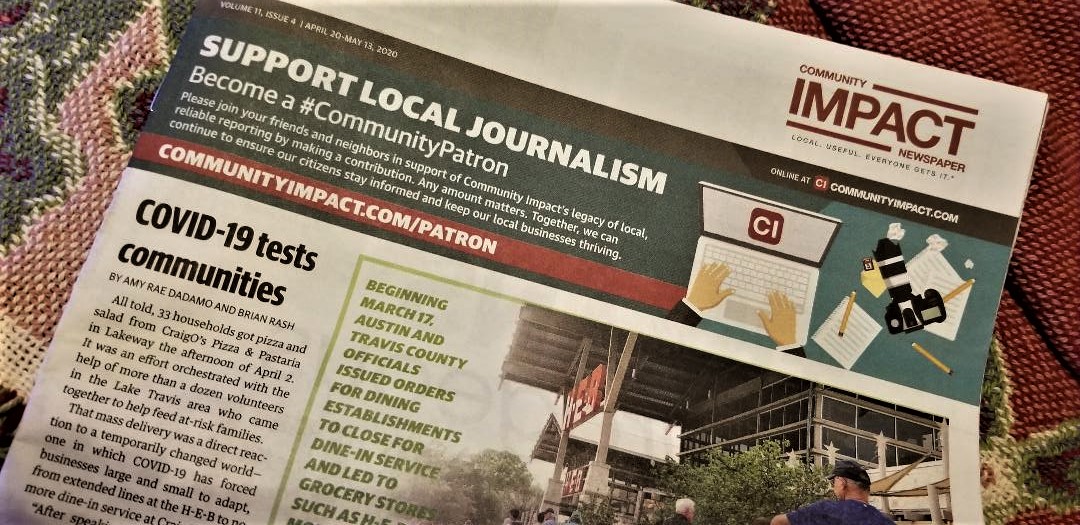 spencerwriter's tweet photo. It was so reassuring to open my mailbox tonight and find @impactnews. Such a great community newspaper. Yes, I support local journalism and will become a #CommunityPatron https://t.co/KLXV8Tf2VA