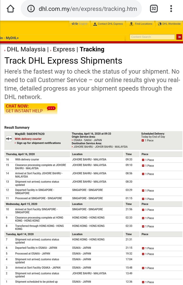 aqilah_norain's tweet image. I'm not going to lie, this would be my first time using @DHLexpress and I am really happy how FAST their delivery is. Am expecting my package to arrive next week considering everything which is going on now, but lo and behold it's coming TODAY.

Thank you ❤️
You have gain a fan.