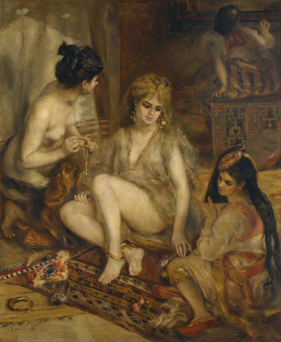Unveiling/undressing Muslim women in Euro-American (& that inspired by it) film/tv is rooted in a long tradition. Think harem-obsessed orientalist painters who dreamed of naked Muslim women so much they created images they had never seen - the motifs & consequences have endured.