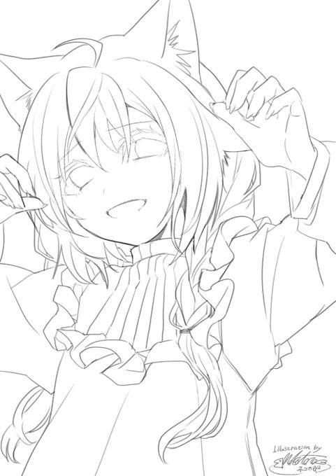 線画配布のtwitterイラスト検索結果 古い順