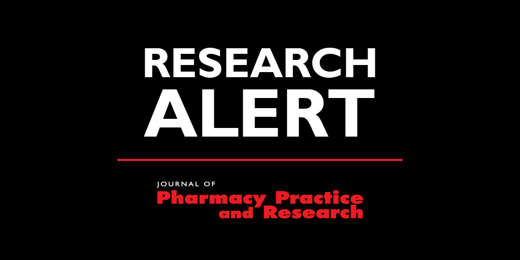 AdPhaAU's tweet photo. #JPPR early view research article: Impact of proactive pharmacist‐assisted warfarin management using an electronic medication management system in Australian hospitalised patients #SHPAeMM
https://t.co/qOCq3wVKWl
Free member access: https://t.co/cfHha3Id1B > Browse > Early View https://t.co/1jww1ledZP