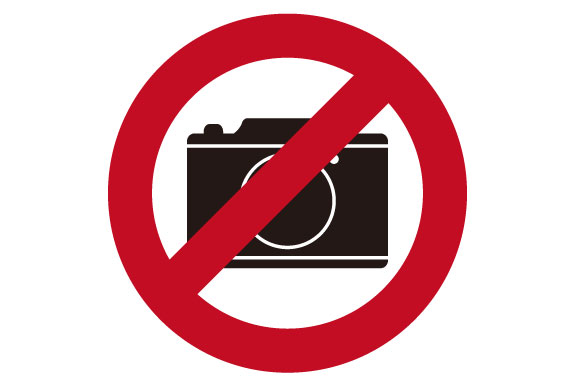Sozaic 商用フリーのイラスト素材サイト 撮影禁止マークのアイコン T Co Qatm8tnhyq フリー素材 イラスト 撮影禁止 注意 禁止マーク