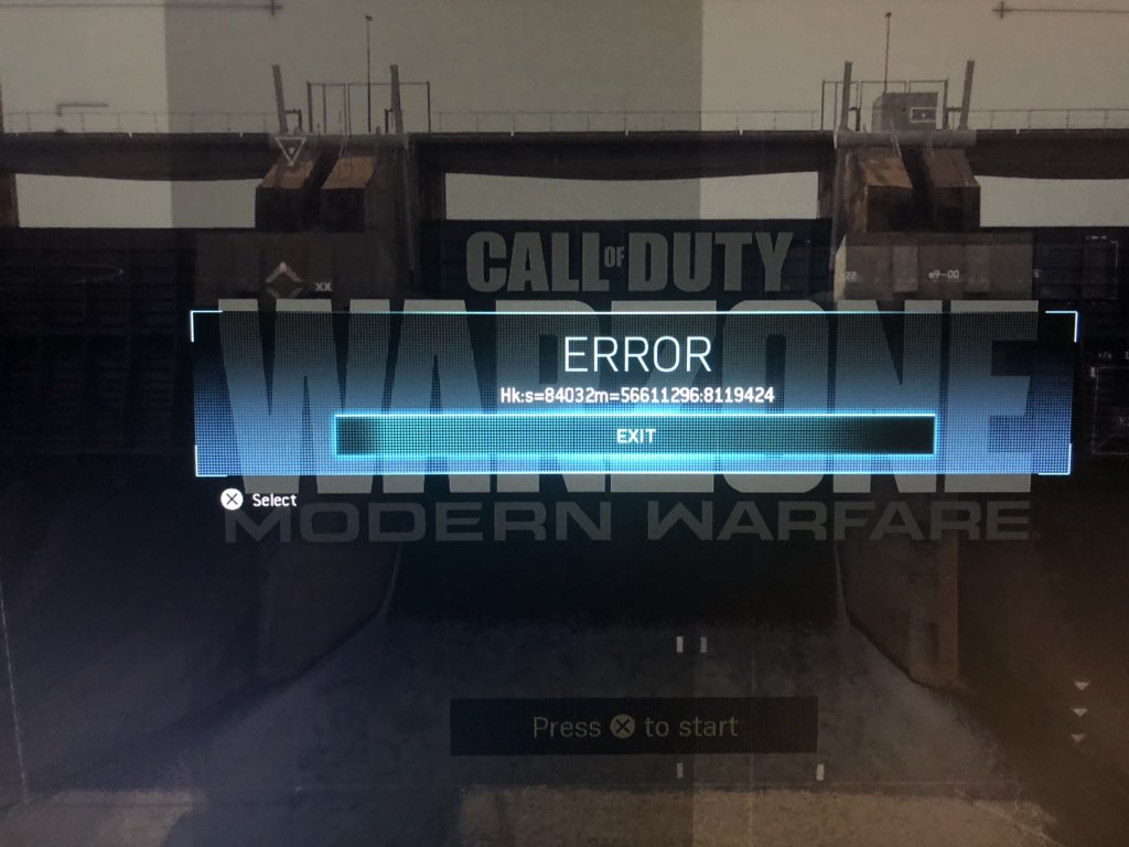 Emoney1300's tweet photo. @InfinityWard Can you tell me what this error code means? I've gotten it multiple times and there’s no information on it online. https://t.co/LtOUQzqGUc